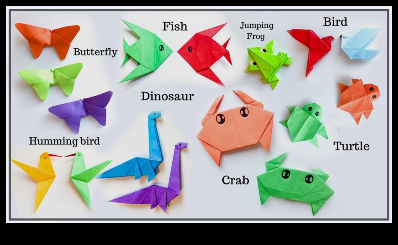 Papercrafti origamiloomade kapriis: veetlevate olendite meisterdamine